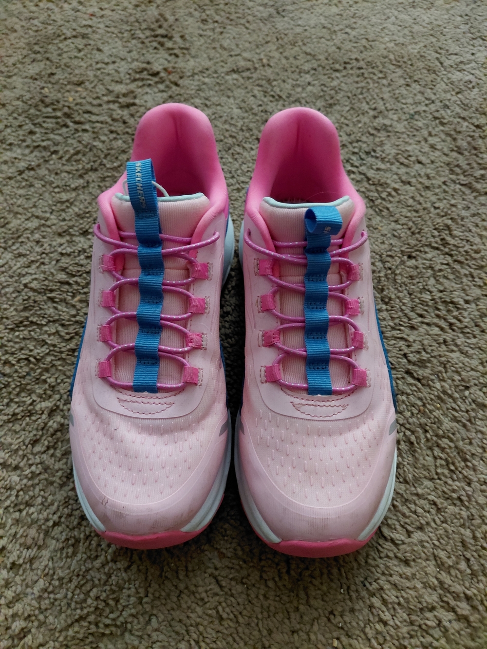 Skechers Pink and Blue Kids Slip-On Sneakers